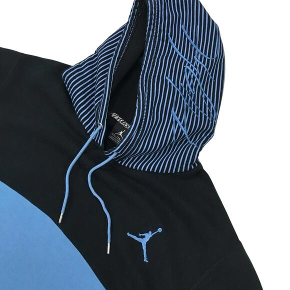 JORDAN JUMPMAN HOODIE 2XL XXL BLUE NIKE AIR VINTAGE SWEATSHIRT PULLOVER TRAVIS 1 - Picture 3 of 3